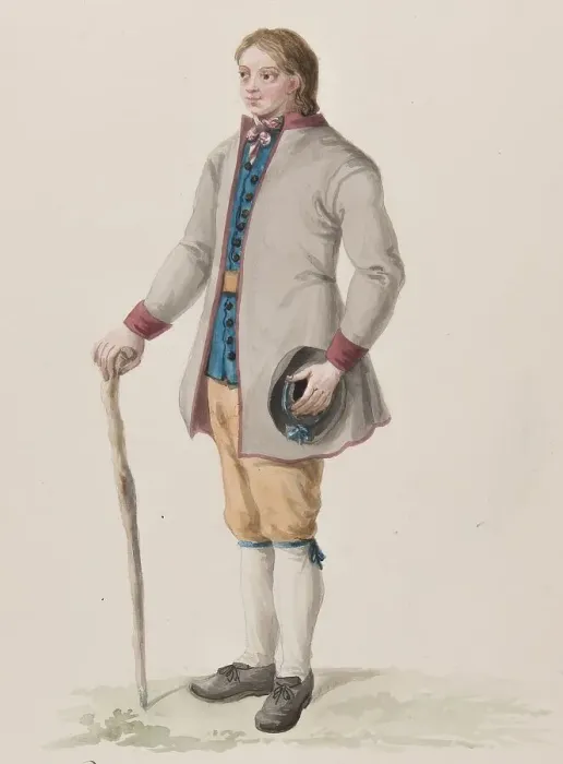 Framed Print : Apparel - Habitant de la Province de Wermeland, (c1800s). Creator: Carl Wilhelm Swedman Framed Print : Apparel - Habitant de la Province de Wermeland, (c1800s). Creator: Carl Wilhelm Swedman
