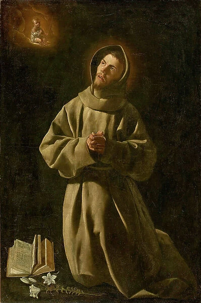 The Apparition of the Infant Jesus to Saint Anthony of Padua, 1627-1630. Creator: Zurbarán, Francisco, de (1598-1664)