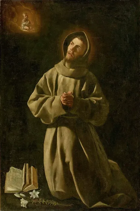 Framed Print : The Apparition of the Infant Jesus to Saint Anthony of Padua, 1627-1630. Creator: Zurbarán, Francisco, de (1598-1664) Framed Print : The Apparition of the Infant Jesus to Saint Anthony of Padua, 1627-1630. Creator: Zurbarán, Francisco, de (1598-1664)