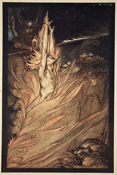 Appear, flickering fire, Encircle the rock with thy flame! Loge! Loge! Appear!, 1910