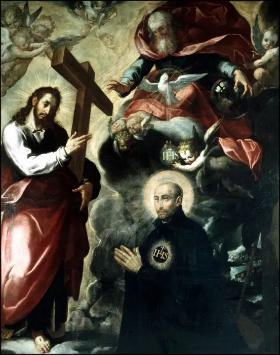 Framed Print : Appearance of Christ to Saint Ignatius of Loyola Framed Print : Appearance of Christ to Saint Ignatius of Loyola