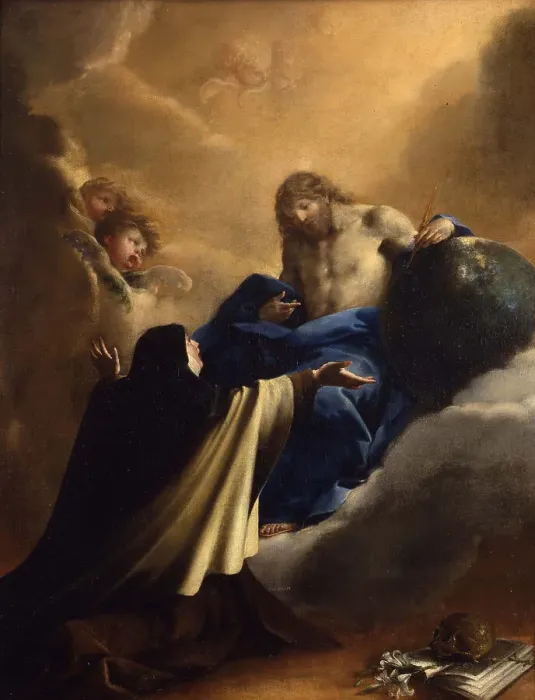 Framed Print : The Appearance of Christ to Saint Teresa of Avila Framed Print : The Appearance of Christ to Saint Teresa of Avila