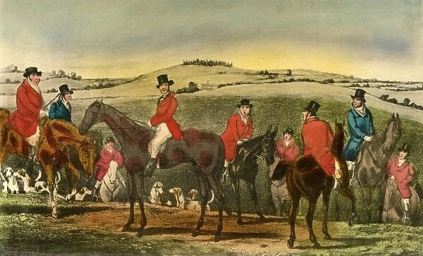 The Appearance of Swell astonishes the Surrey Hunt, 1838. Artist: Henry Thomas Alken