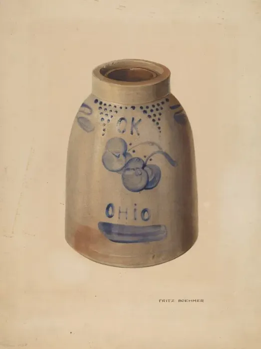 Framed Print : Apple Butter Crock, c. 1939. Creator: Fritz Boehmer Framed Print : Apple Butter Crock, c. 1939. Creator: Fritz Boehmer