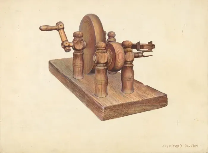 Framed Print : Apple Peeler, 1935 / 1942. Creator: Samuel W. Ford Framed Print : Apple Peeler, 1935 / 1942. Creator: Samuel W. Ford