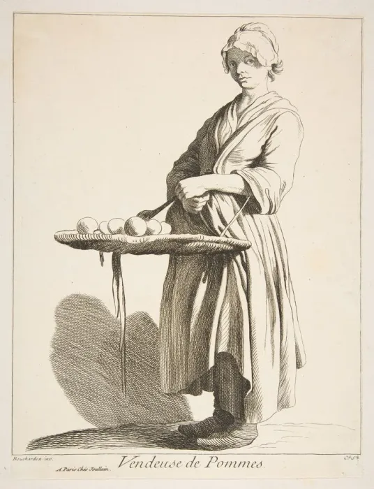 Framed Print : Apple Seller, 1746. Creator: Caylus, Anne-Claude-Philippe de Framed Print : Apple Seller, 1746. Creator: Caylus, Anne-Claude-Philippe de