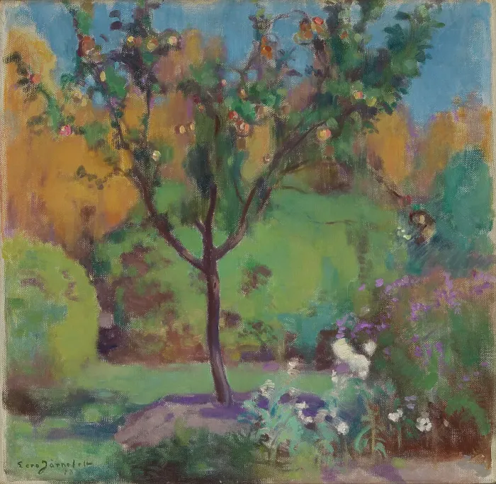 Framed Print : Apple Tree, 1883. Creator: Eero Jarnefelt Framed Print : Apple Tree, 1883. Creator: Eero Jarnefelt