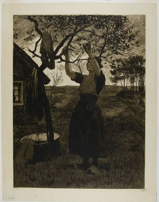 Framed Print : The Apple Tree, c. 1885. Creator: Willem Witsen