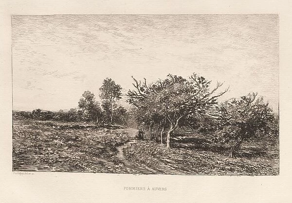 Apple Trees at Auvers (Pommiers a Auvers), 1877. Creator: Charles Francois Daubigny