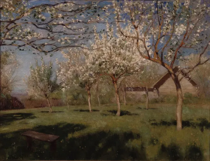 Framed Print : Apple trees blooming. Artist: Levitan, Isaak Ilyich (1860-1900) Framed Print : Apple trees blooming. Artist: Levitan, Isaak Ilyich (1860-1900)