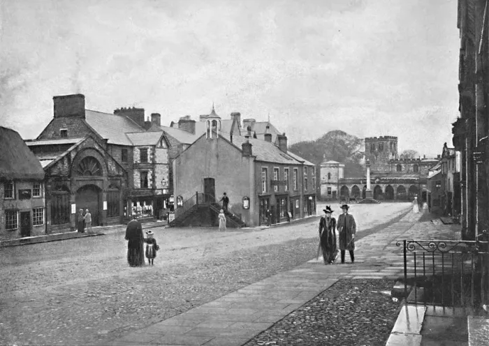 Framed Print : Appleby: The Market-Place, c1896. Artist: Scott & Sons Framed Print : Appleby: The Market-Place, c1896. Artist: Scott & Sons