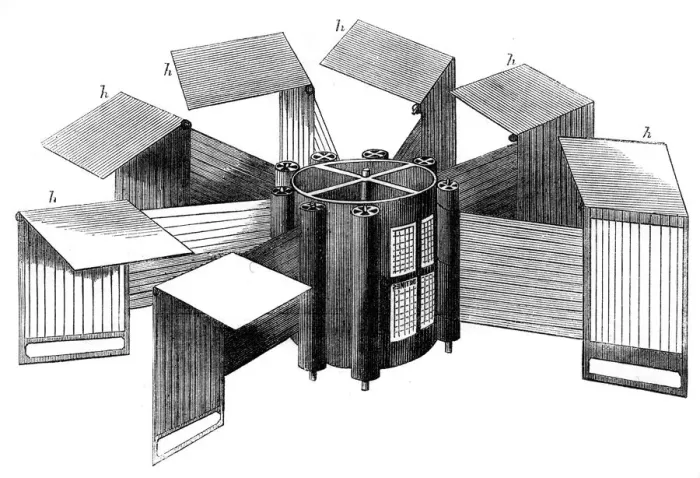 Framed Print : Applegaths Times vertical printing machine, 1866 Framed Print : Applegaths Times vertical printing machine, 1866