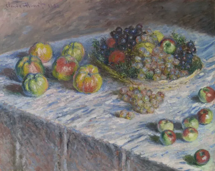 Framed Print : Apples and Grapes, 1880. Creator: Claude Monet Framed Print : Apples and Grapes, 1880. Creator: Claude Monet