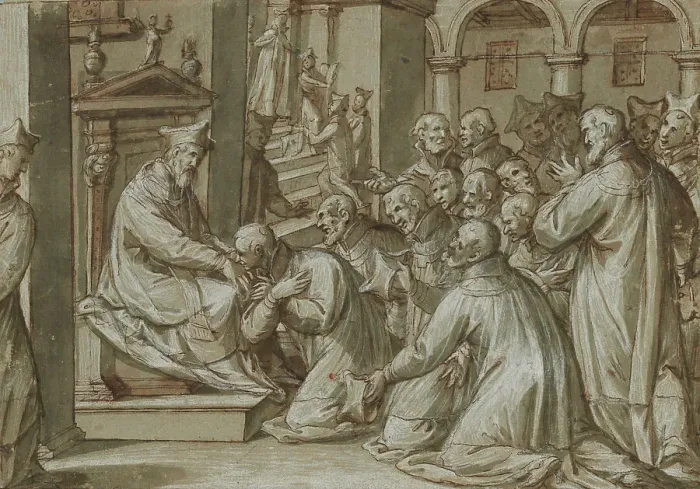 Framed Print : The Appointment Of The Blessed Alessandro Sauli As Superior General Of The Barnabites, 1610-1624. Creator: Giovanni Battista della Rovere Framed Print : The Appointment Of The Blessed Alessandro Sauli As Superior General Of The Barnabites, 1610-1624. Creator: Giovanni Battista della Rovere