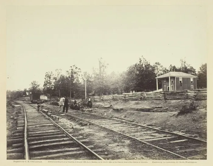 Framed Print : Appomattox Station, Virginia, April 1865. Creator: Alexander Gardner Framed Print : Appomattox Station, Virginia, April 1865. Creator: Alexander Gardner
