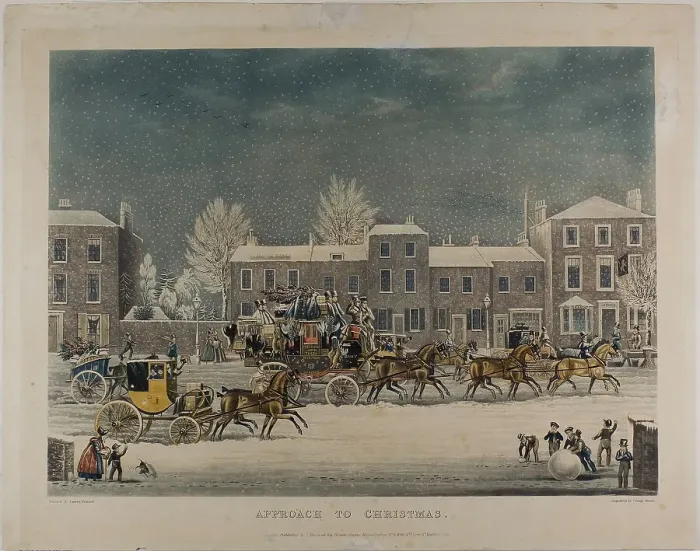 Framed Print : Approach to Christmas, n.d. Creator: George Hunt Framed Print : Approach to Christmas, n.d. Creator: George Hunt