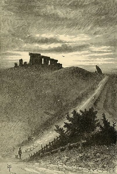 Approach to Stonehenge from the East, 1898. Creator: Unknown