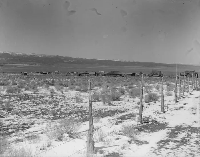 Framed Print : Approach to the town, Widtsoe, Utah, 1936. Creator: Dorothea Lange Framed Print : Approach to the town, Widtsoe, Utah, 1936. Creator: Dorothea Lange
