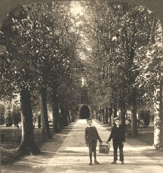Approach to Trinity Church, Stratford on Avon, England, 1905