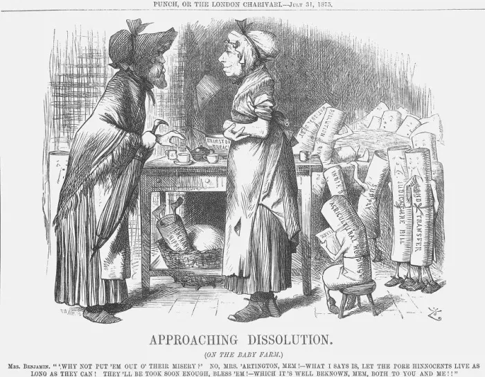 Framed Print : Approaching Dissolution, 1875. Artist: Joseph Swain Framed Print : Approaching Dissolution, 1875. Artist: Joseph Swain