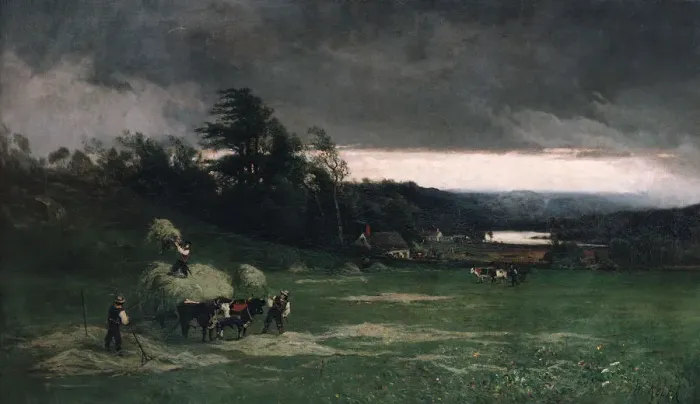 Framed Print : Approaching Storm, 1880. Creator: William Keith Framed Print : Approaching Storm, 1880. Creator: William Keith
