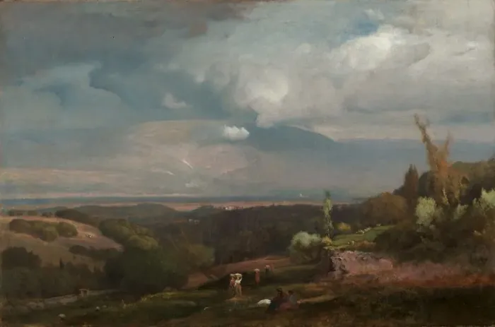 Framed Print : Approaching Storm from the Alban Hills, 1871. Creator: George Inness (American, 1825-1894) Framed Print : Approaching Storm from the Alban Hills, 1871. Creator: George Inness (American, 1825-1894)