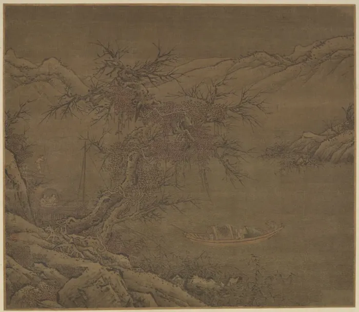 Framed Print : Approaching the Winter Shore, Ming dynasty, 1368-1644. Creator: Unknown Framed Print : Approaching the Winter Shore, Ming dynasty, 1368-1644. Creator: Unknown
