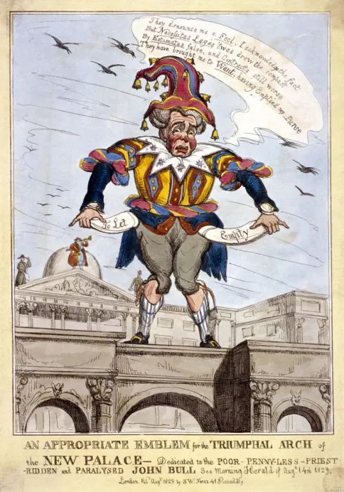 Framed Print : An appropriate emblem for the triumphal arch of the new (Buckingham) palace Framed Print : An appropriate emblem for the triumphal arch of the new (Buckingham) palace