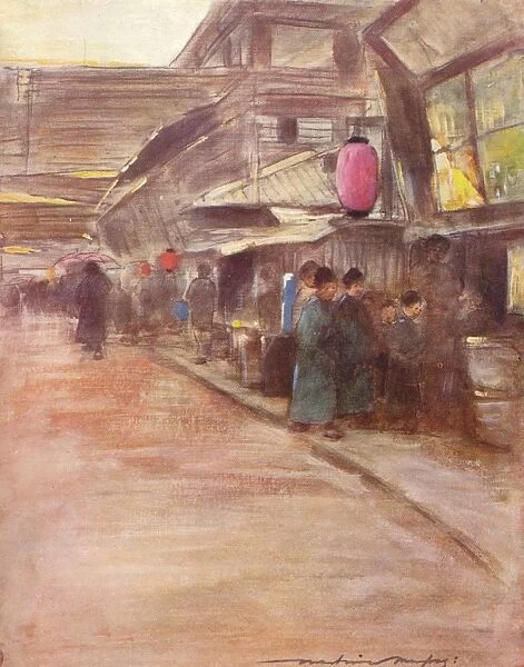 Apricot-Blossom Street, c1887 (1901). Artist: Mortimer L Menpes