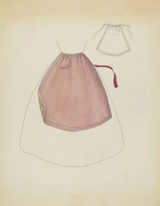 Framed Print : Apron, c. 1936. Creator: Doris Beer Framed Print : Apron, c. 1936. Creator: Doris Beer