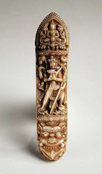 Apron Plaque with Chakrasamvara and Vajravarahi, 15th century. Creator: Unknown