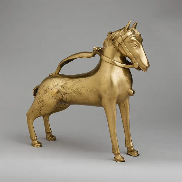 Aquamanile in the Form of a Horse, German, first half 15th century. Creator: Unknown