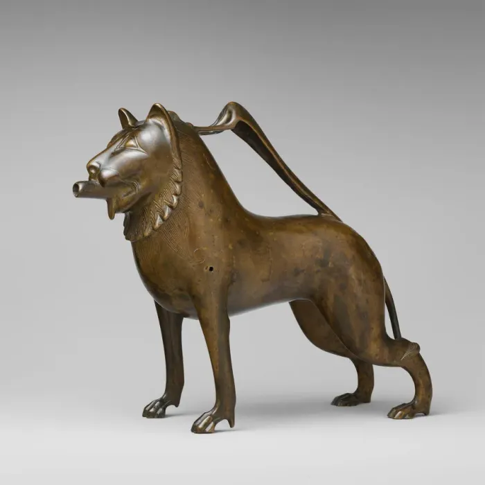 Framed Print : Aquamanile in the Form of a Lion, German, late 13th century-early 14th century Framed Print : Aquamanile in the Form of a Lion, German, late 13th century-early 14th century
