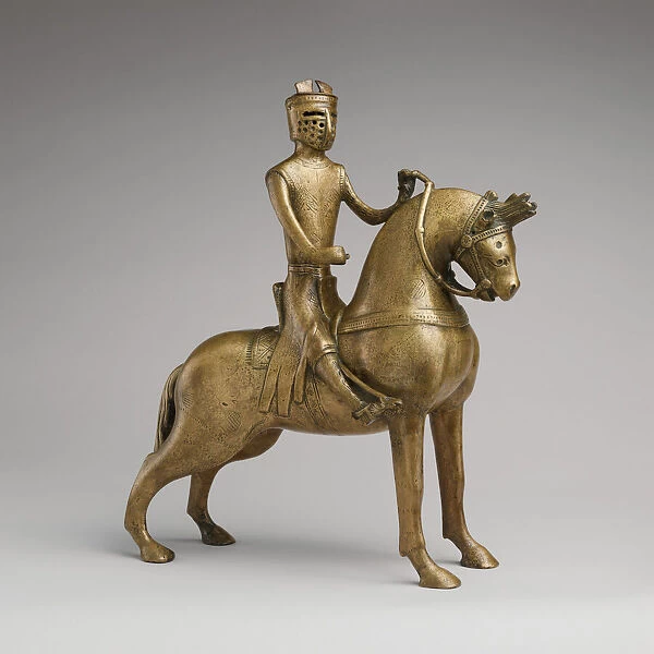 Aquamanile in the Form of a Mounted Knight, German, ca. 1250. Creator: Unknown
