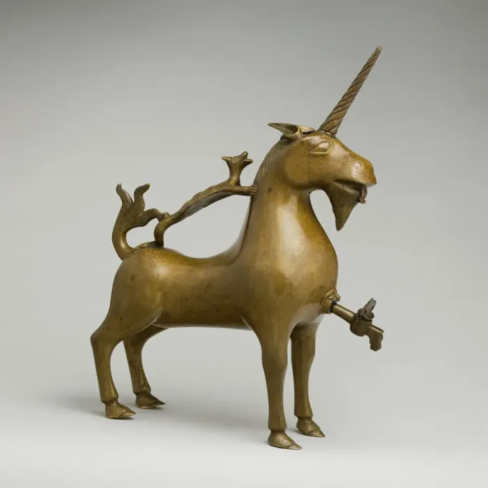 Framed Print : Aquamanile in the Form of a Unicorn, German, ca. 1425-50. Creator: Unknown Framed Print : Aquamanile in the Form of a Unicorn, German, ca. 1425-50. Creator: Unknown