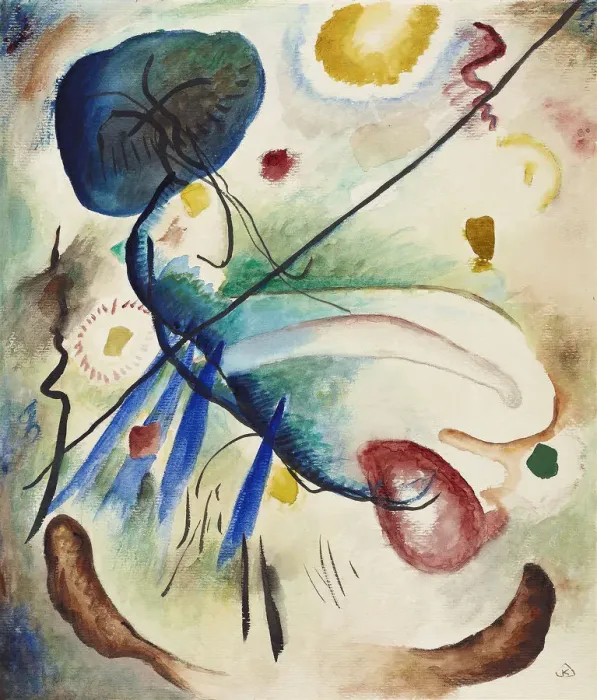Framed Print : Aquarell mit Strich (Watercolor with stroke), 1912. Creator: Kandinsky Framed Print : Aquarell mit Strich (Watercolor with stroke), 1912. Creator: Kandinsky