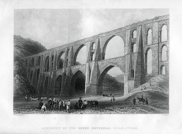 Aqueduct of the Greek Emperors, near Pyrgo, Turkey, 1886. Artist: R Wallis