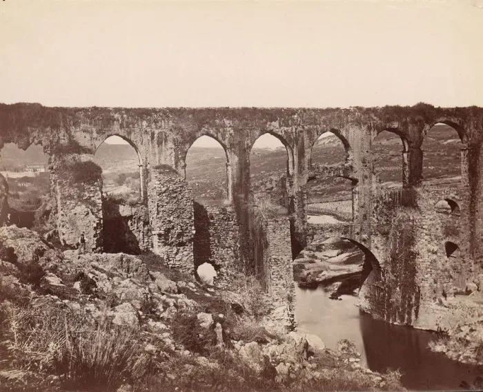 Framed Print : Aqueduct, Smyrna, 1880s. Creator: Unknown Framed Print : Aqueduct, Smyrna, 1880s. Creator: Unknown