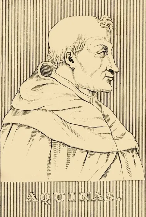 Framed Print : Aquinas, (1225-1274), 1830. Creator: Unknown Framed Print : Aquinas, (1225-1274), 1830. Creator: Unknown
