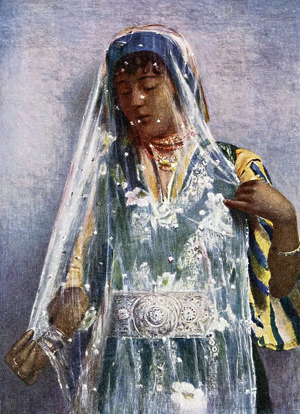 An Arab bride. Artist: E Frechon