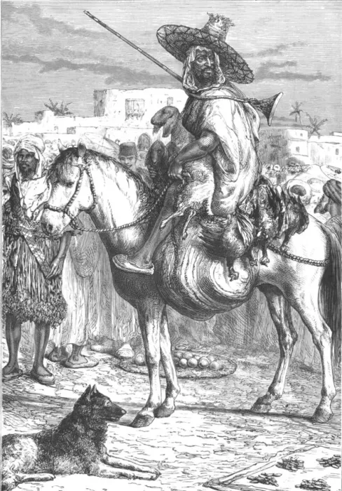 Framed Print : Arab Farmer in the Market at Tlemcen, Algeria, late 19th century Framed Print : Arab Farmer in the Market at Tlemcen, Algeria, late 19th century
