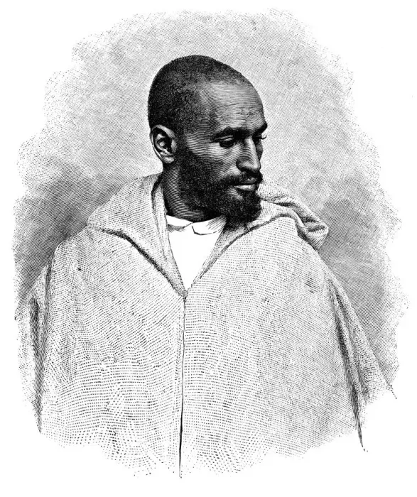 Framed Print : An Arab man from Tangier, Morocco, 1895. Artist: Henri Thiriat Framed Print : An Arab man from Tangier, Morocco, 1895. Artist: Henri Thiriat