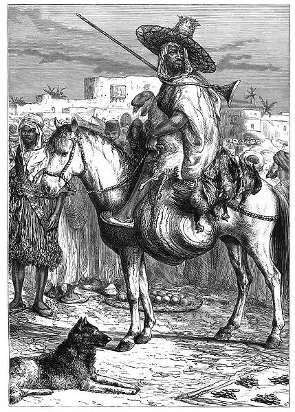 An Arab merchant at Tlemcen, Algeria, c1890