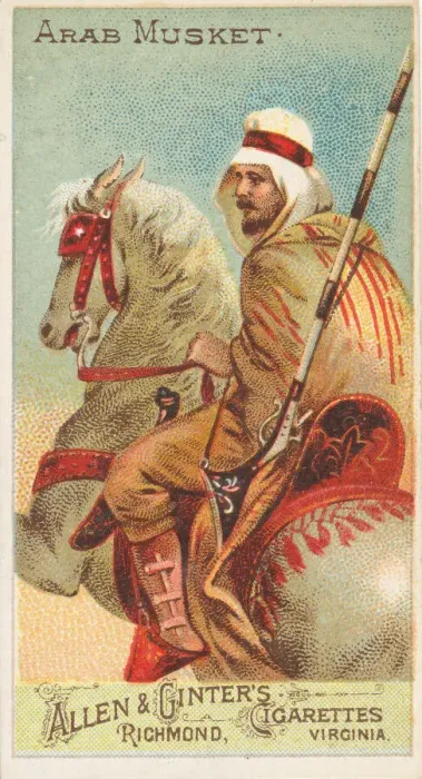 Framed Print : Arab Musket, from the Arms of All Nations series (N3) for Allen & Framed Print : Arab Musket, from the Arms of All Nations series (N3) for Allen &
