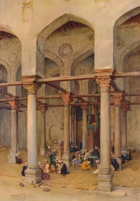 Framed Print : Arab School, c1905, (1912). Artist: Walter Frederick Roofe Tyndale Framed Print : Arab School, c1905, (1912). Artist: Walter Frederick Roofe Tyndale