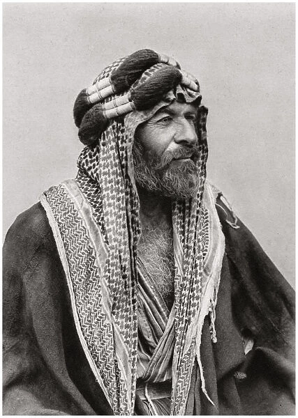 An Arab sheikh, Iraq, 1925. Artist: A Kerim