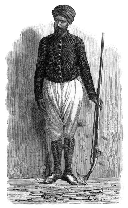 Framed Print : An Arab soldier of Tunis, c1890 Framed Print : An Arab soldier of Tunis, c1890