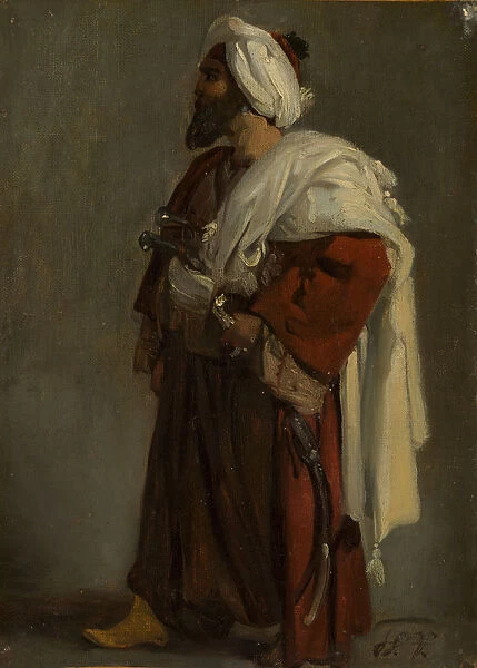 Arab Warrior, ca. 1817-22. Creator: Emile Jean-Horace Vernet