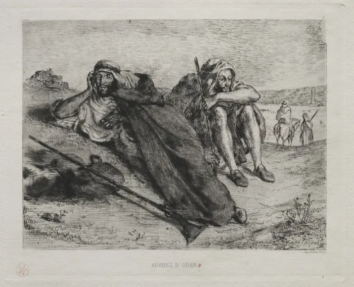 Framed Print : Arabes dOran. Creator: Eugene Delacroix (French, 1798-1863) Framed Print : Arabes dOran. Creator: Eugene Delacroix (French, 1798-1863)