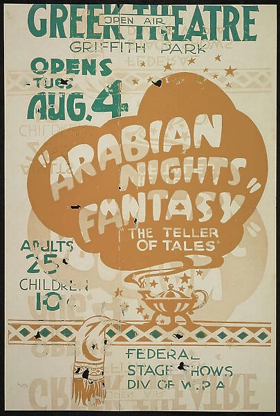 Arabian Nights Fantasy, Los Angeles, 1936. Creator: Unknown